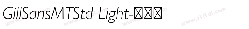 GillSansMTStd Light字体转换